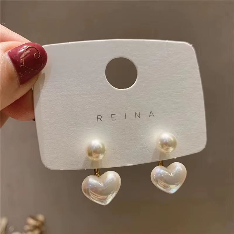 Heart Imitation Pearl Mermaid T-Buckle Pendant Necklace for Women – Elegant Luxury Jewelry
