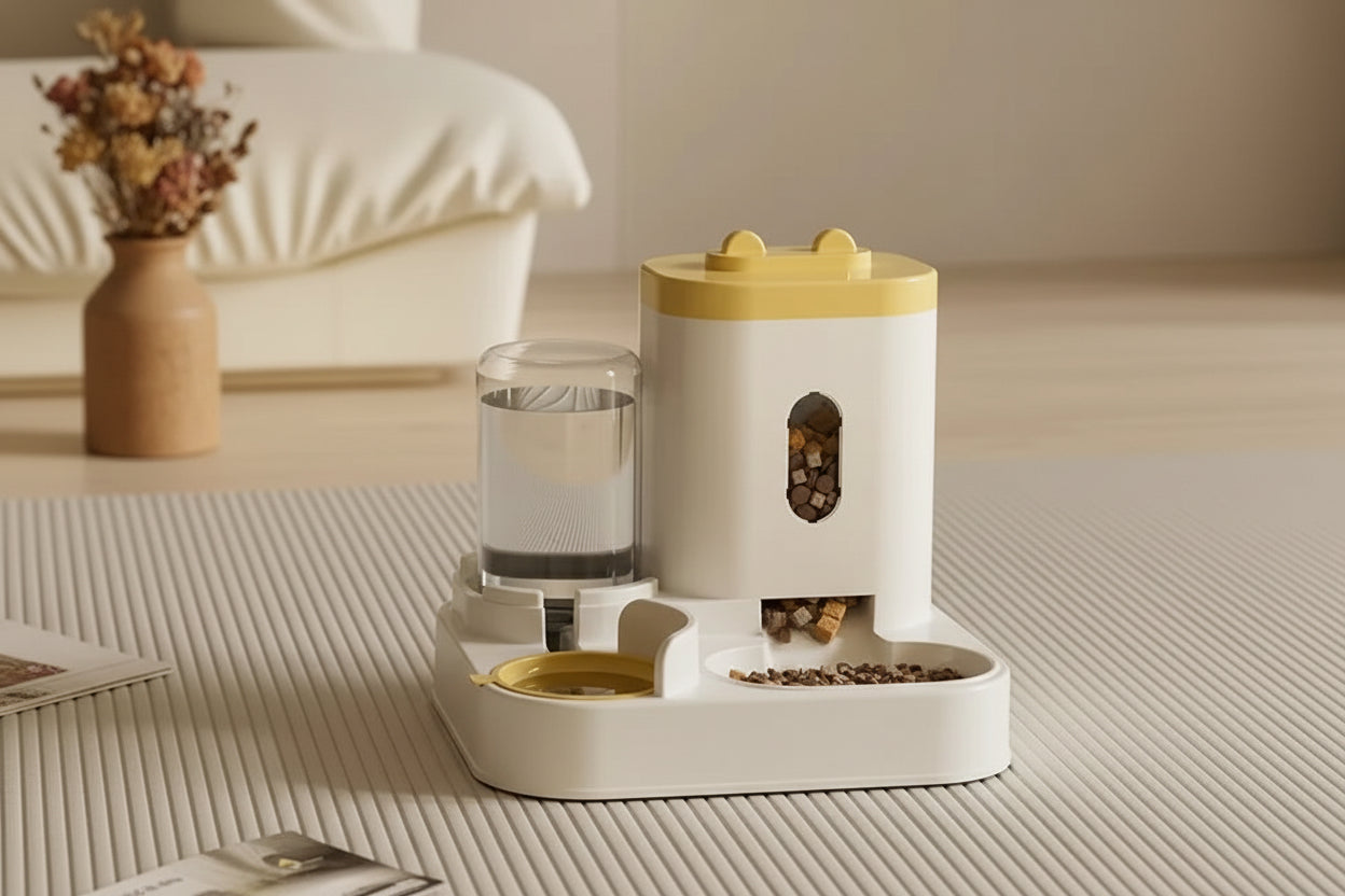 Automatic Pet Feeder & Water Bowl