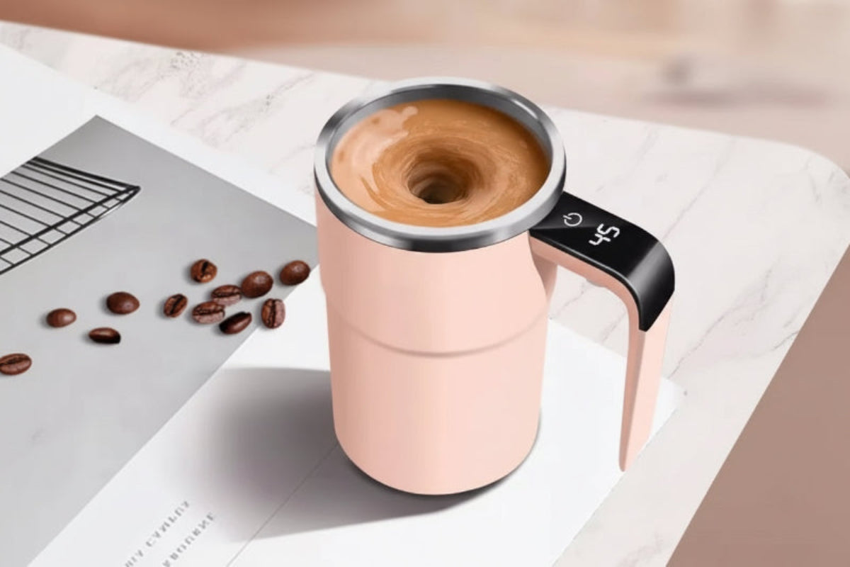 New USB Rechargeable Automatic Magnetic Cup Electric Coffee Self Mixing Mug IP67 Waterproof Food Safe 380ML Coffee Mug for Tea