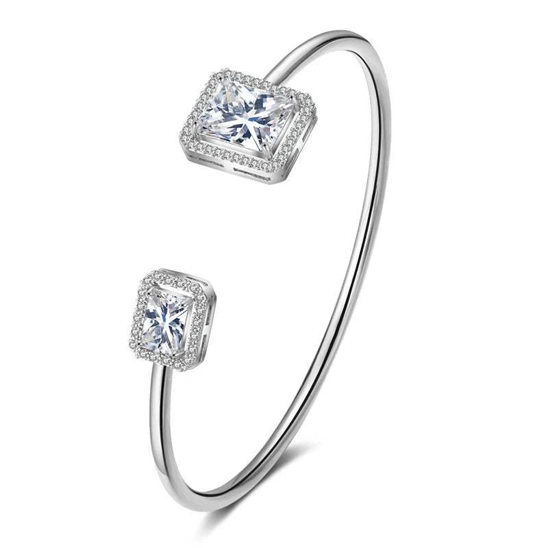 Luxury Geometric Gold Cuff Bangle bracelet 