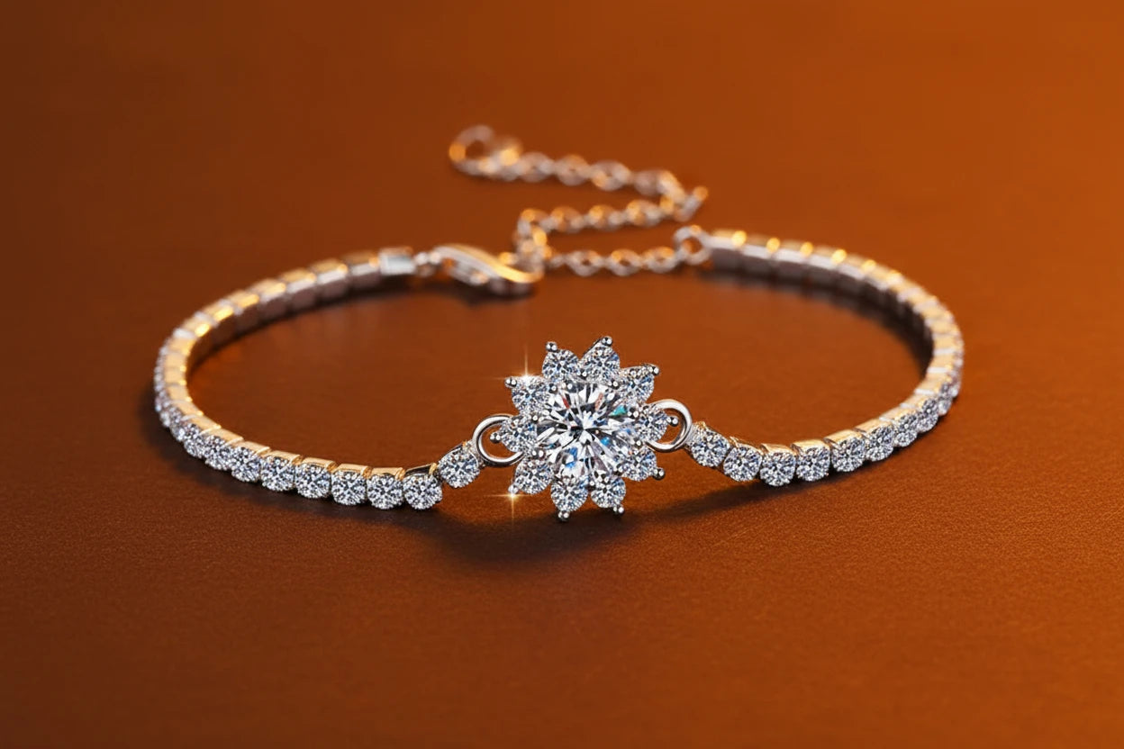 THE SUNFLOWER CHARM BRACELET