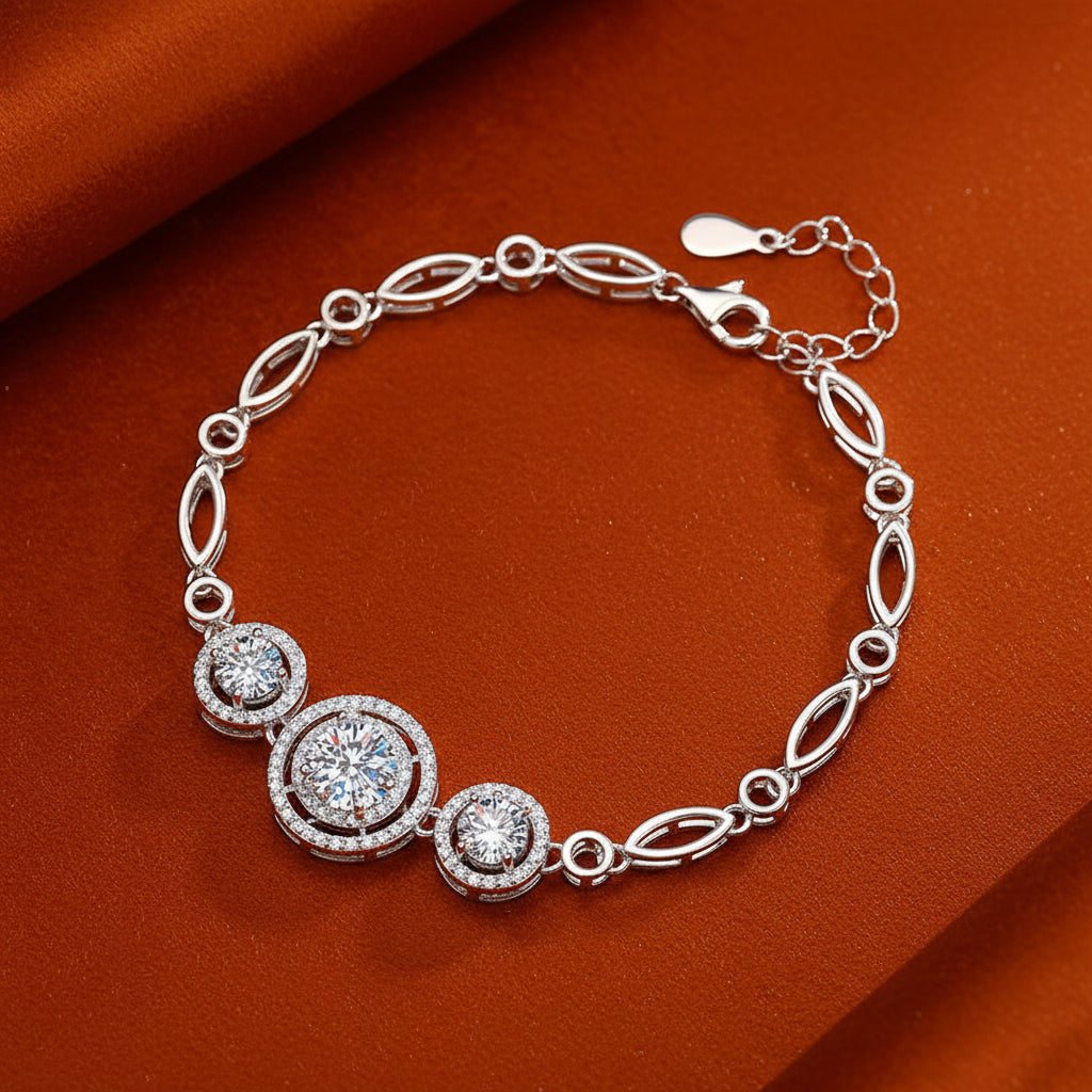 TRI ORBITAL DIMOND BRACELET