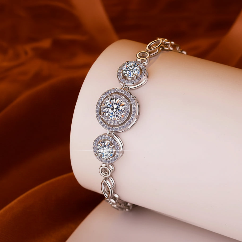TRI ORBITAL DIMOND BRACELET