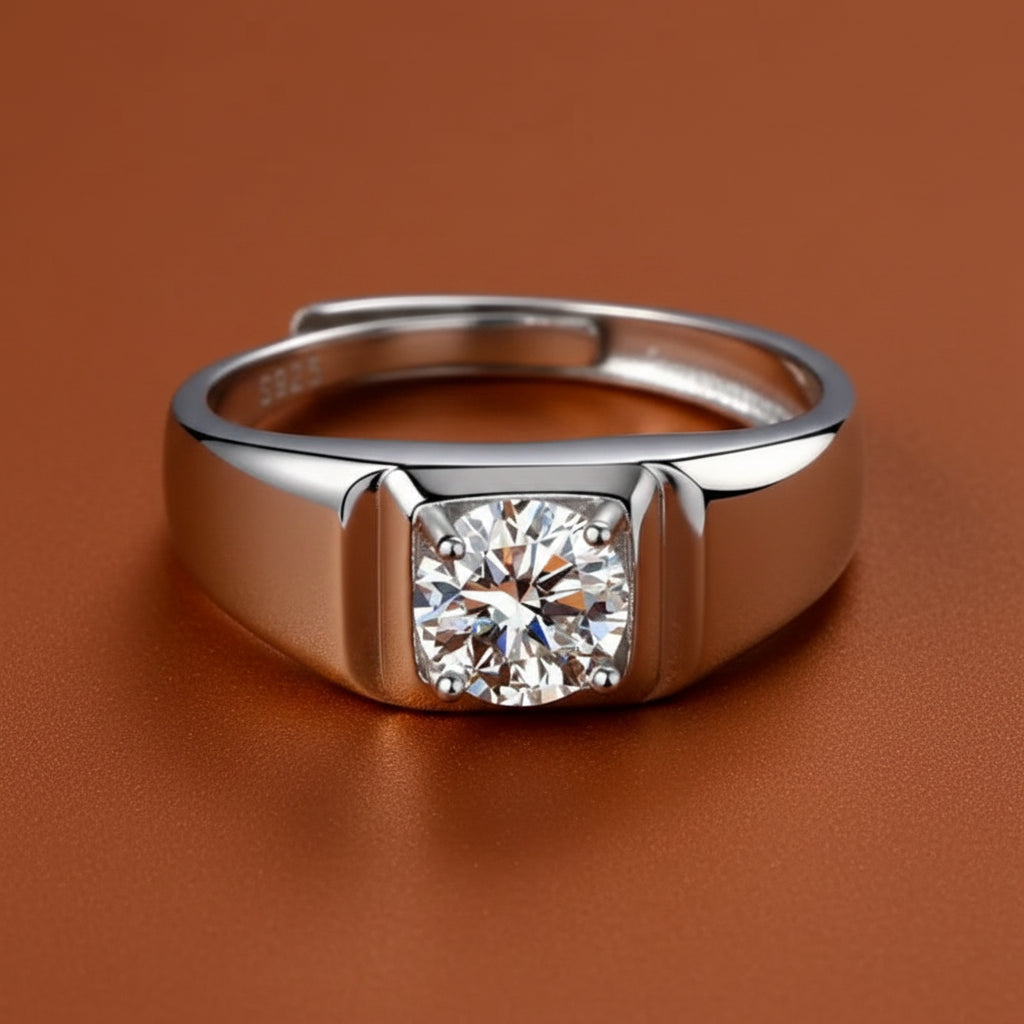 MEN'S LUX SQUARE DIMOND BAND