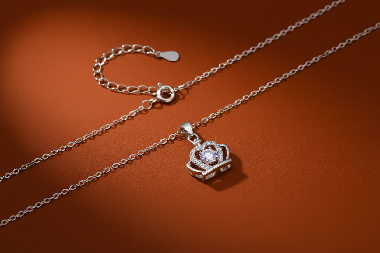 HEART CROWN PENDENT