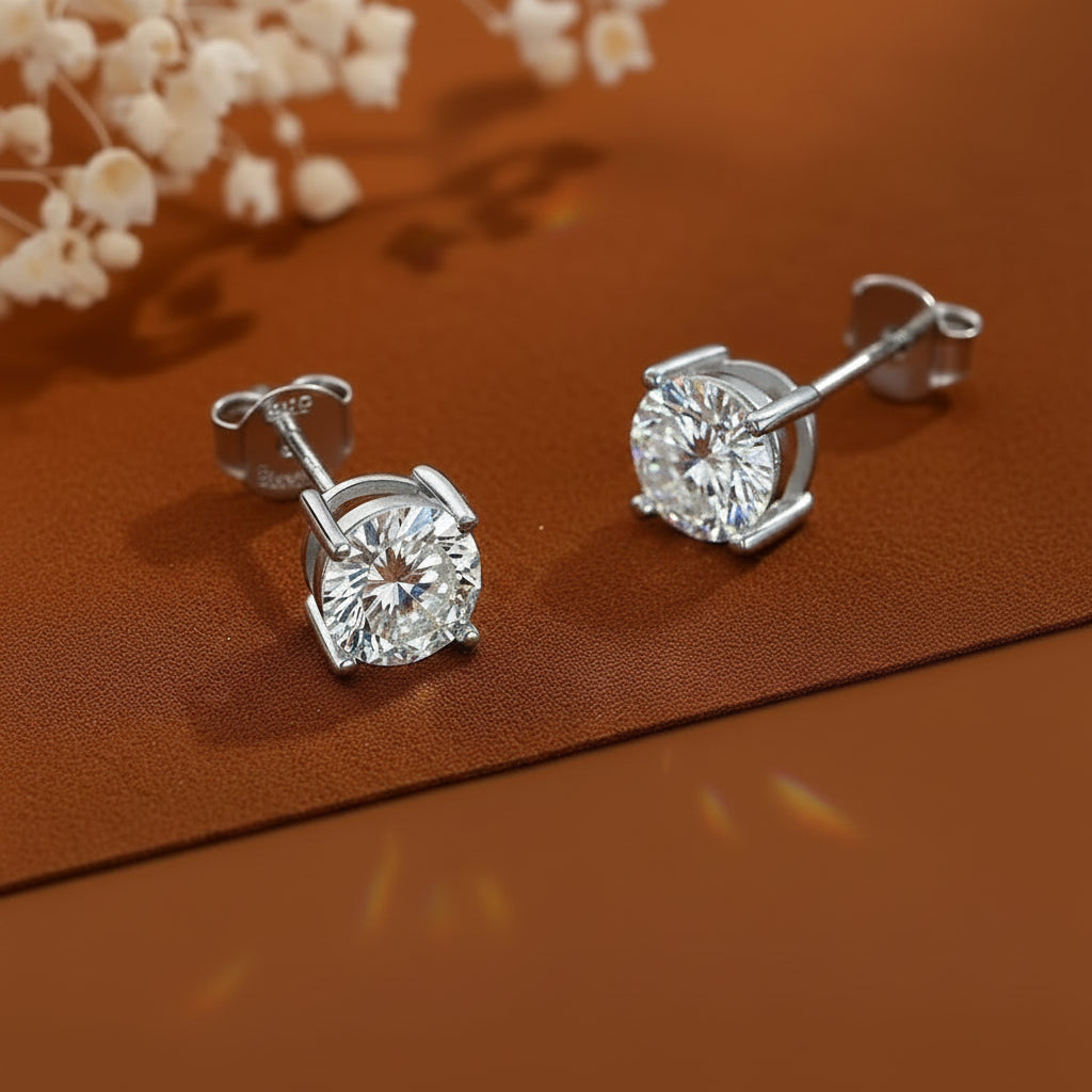THE CLASSIC ROUND CUT EARRINGS