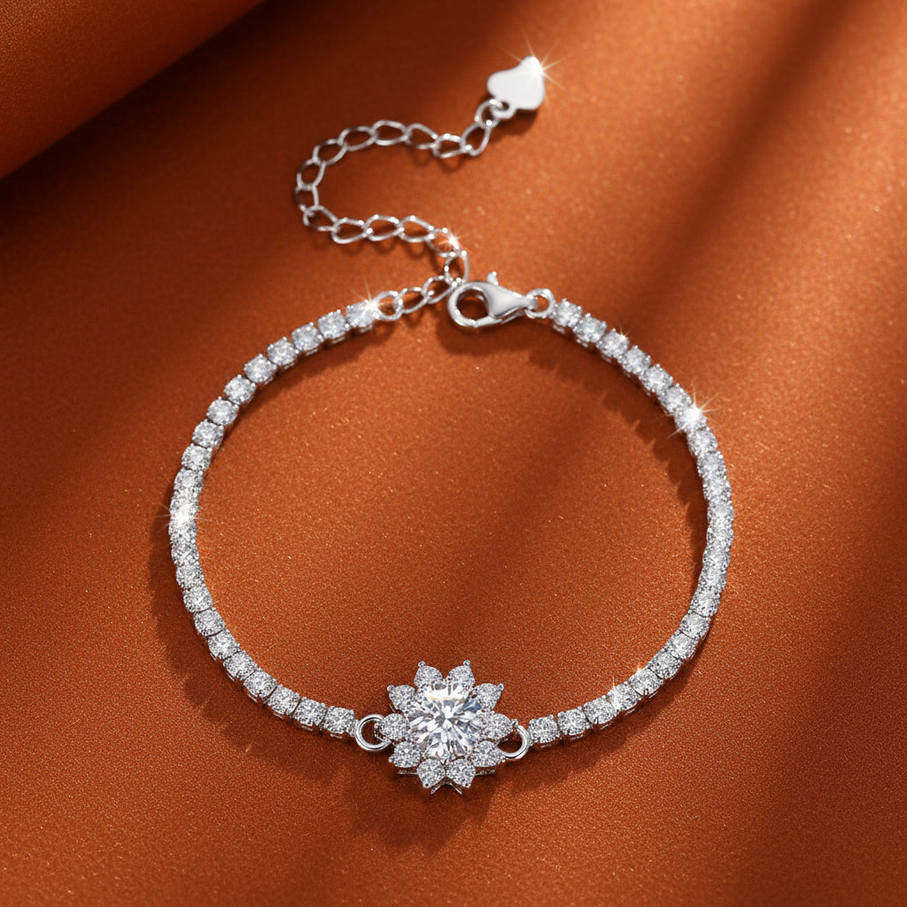 THE SUNFLOWER CHARM BRACELET