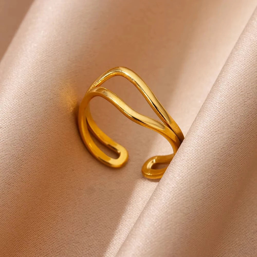 18k Gold-Plated Zicron Ring