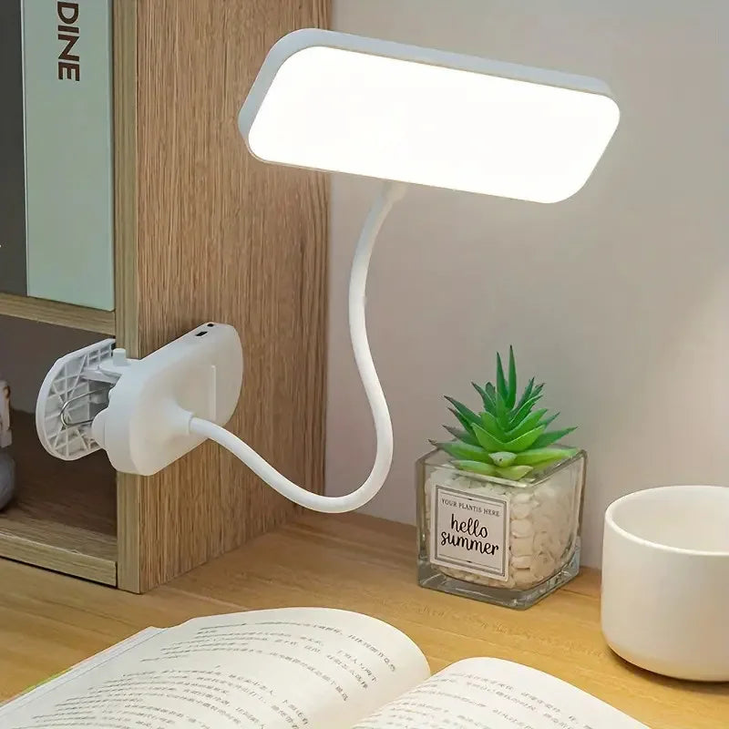 Clip-On LED USB Rechargeable Desk Lamp