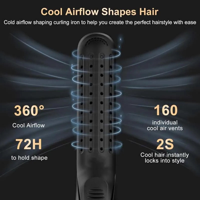 2 in 1 Ceramic Cool Airflow Hair Styler Portable