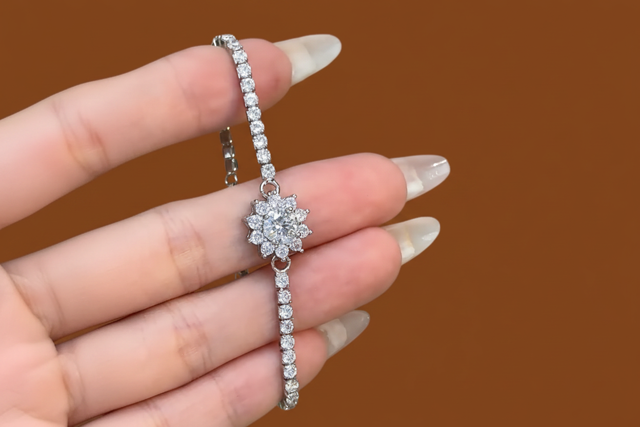 THE SUNFLOWER CHARM BRACELET
