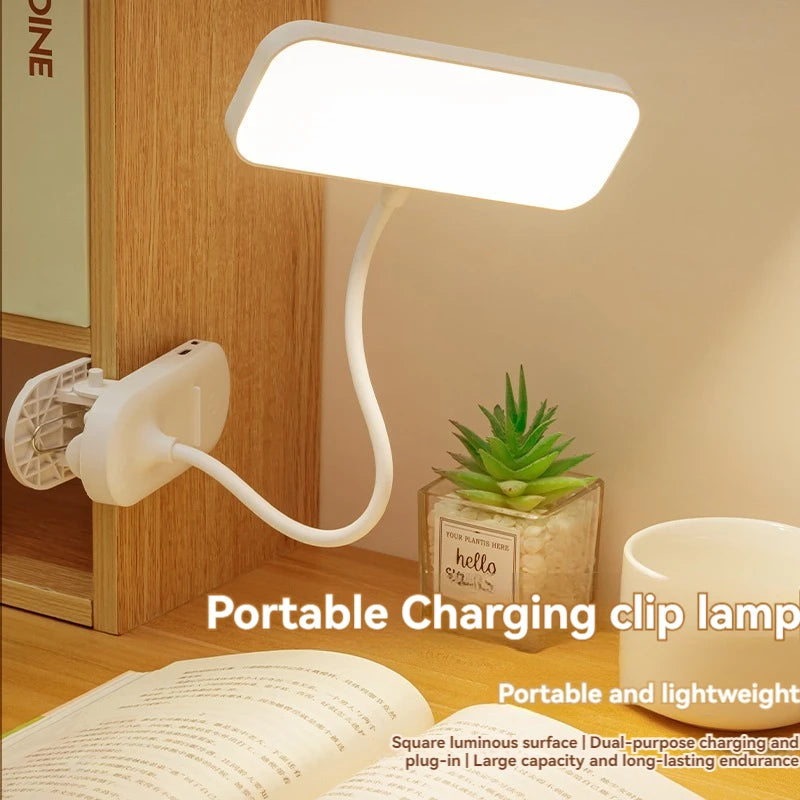Clip-On LED USB Rechargeable Desk Lamp