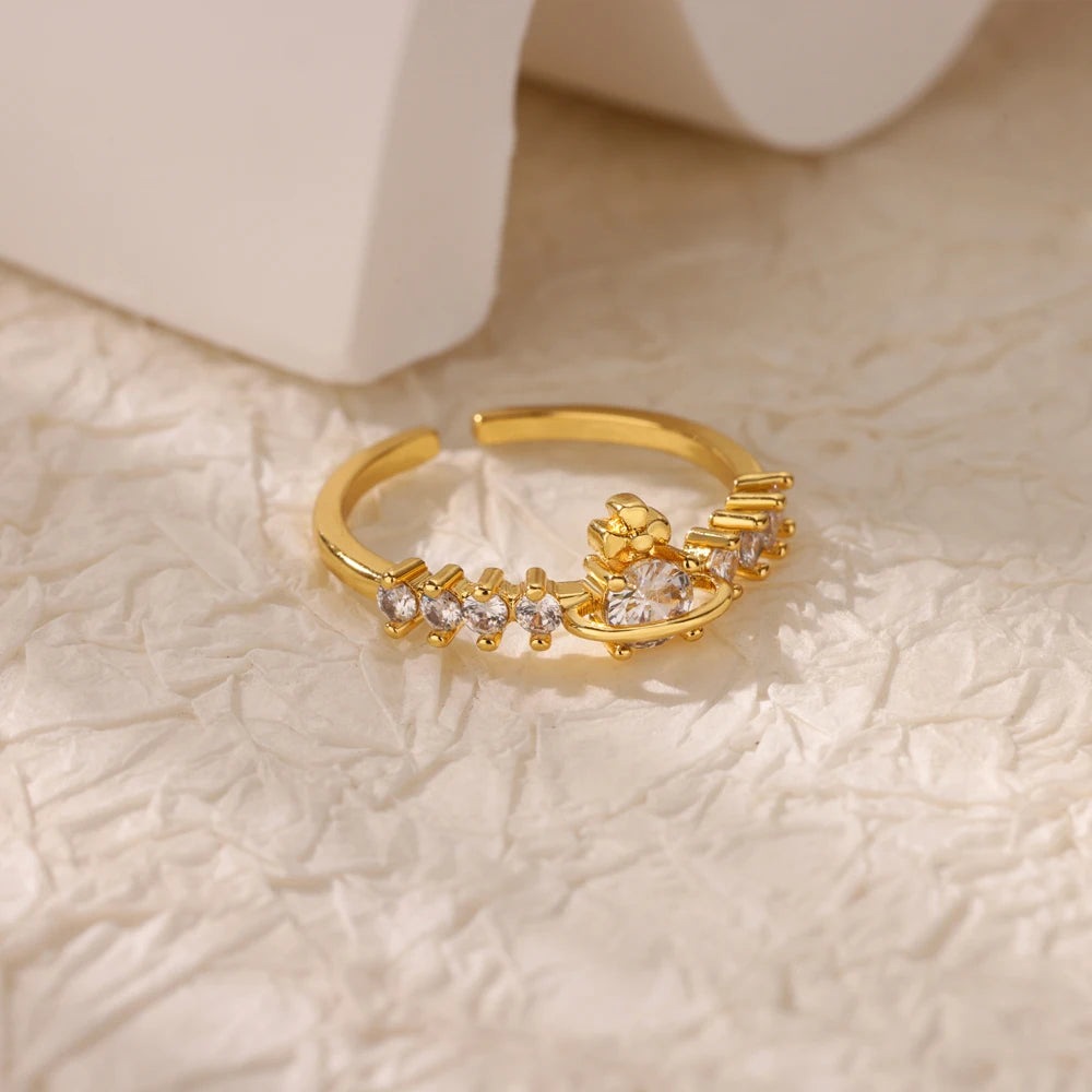 18k Gold-Plated Zicron Ring